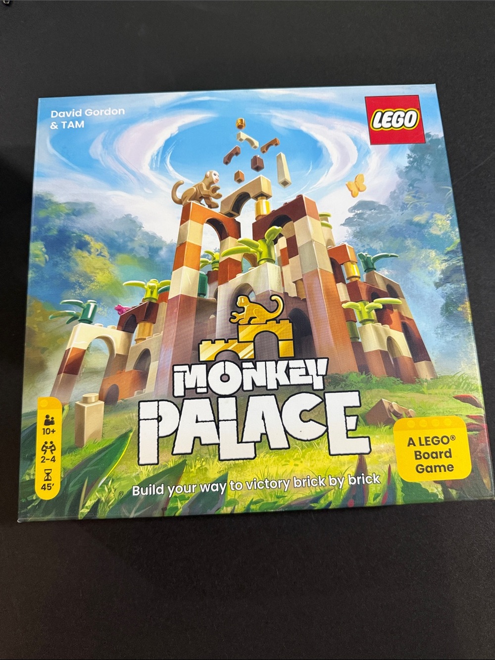 Lego Monkey Palace Board Game - Green, Tan, Brown, Blue Artwork